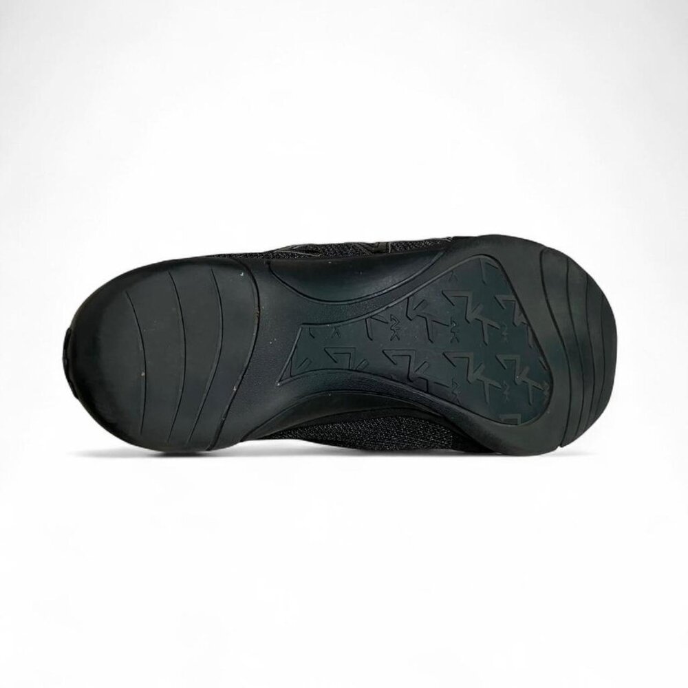 Genuine Suede Leather Anne Klein Black Zip Up Shoes - Picture 5 of 8